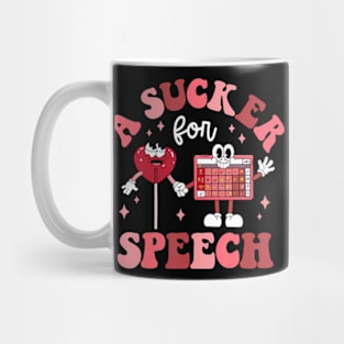 A Sucker For Speech Therapy Therapist SLP Valentines Day Mug